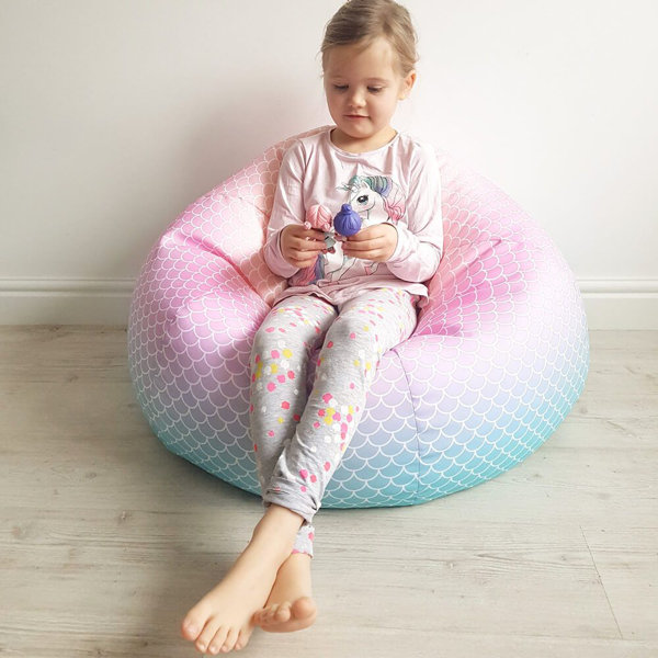 Beanbags Mermaid Ombre Kids Classic Bean Bag Wayfair.co.uk